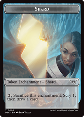 Glimmer // Shard Double-Sided Token [Duskmourn: House of Horror Tokens] | Spectrum Games