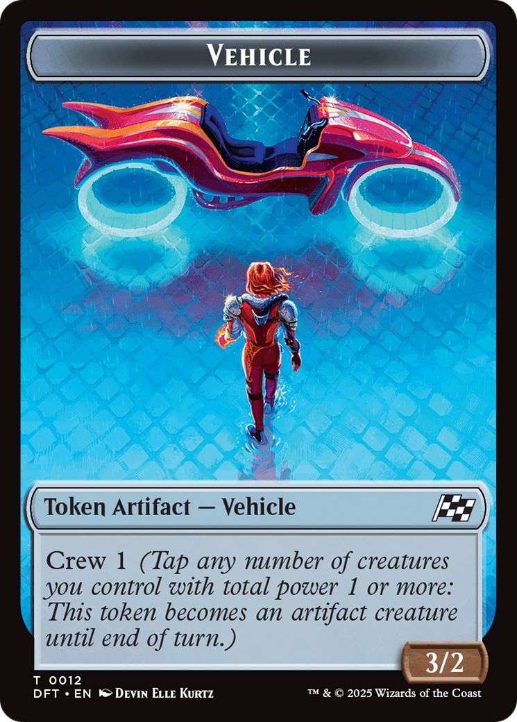 Vehicle // Pilot Double-Sided Token [Aetherdrift Tokens] | Spectrum Games