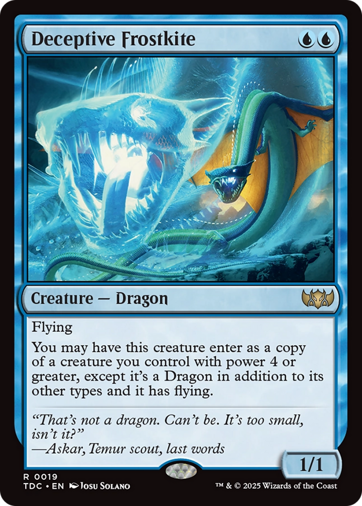 Deceptive Frostkite [Tarkir: Dragonstorm Commander] | Spectrum Games