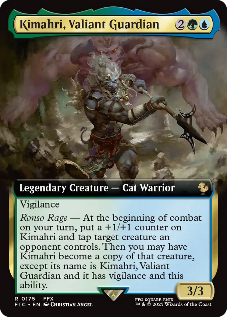 Kimahri, Valiant Guardian (Extended Art) [FINAL FANTASY Commander] | Spectrum Games