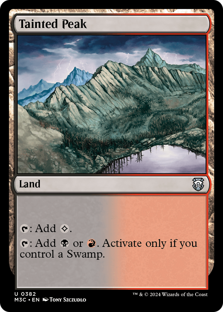 Tainted Peak (Ripple Foil) [Modern Horizons 3 Commander] | Spectrum Games