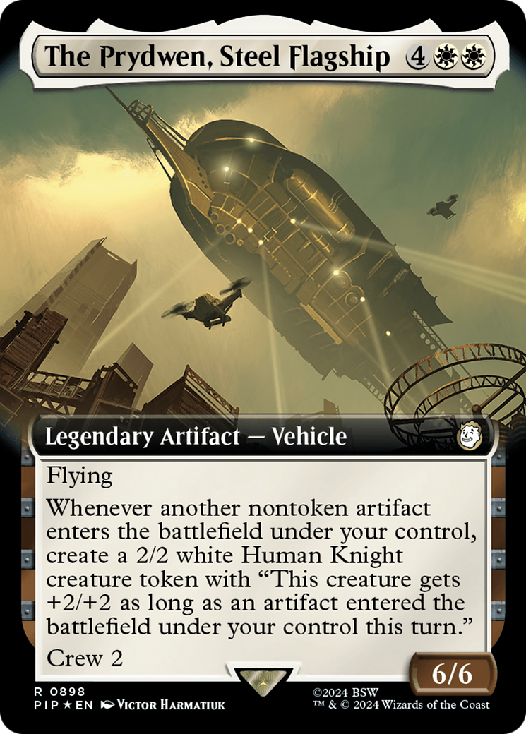 The Prydwen, Steel Flagship (Extended Art) (Surge Foil) [Fallout] | Spectrum Games