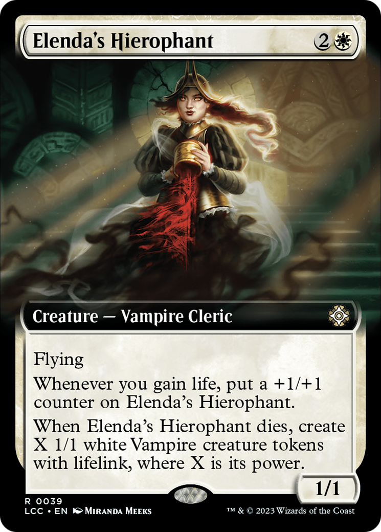 Elenda's Hierophant (Extended Art) [The Lost Caverns of Ixalan Commander] | Spectrum Games