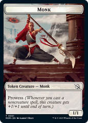 Monk // Knight Double-Sided Token [March of the Machine Tokens] | Spectrum Games