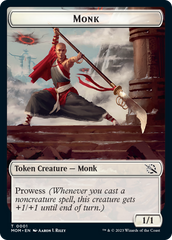 Monk // Kraken Double-Sided Token [March of the Machine Tokens] | Spectrum Games