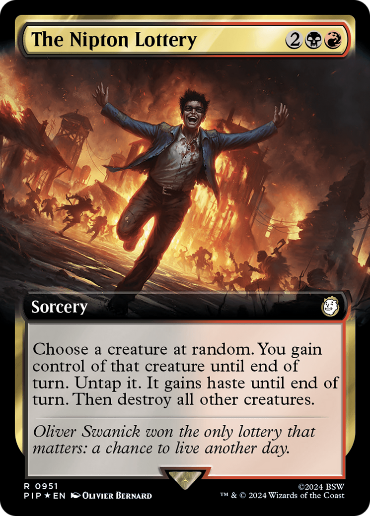 The Nipton Lottery (Extended Art) (Surge Foil) [Fallout] | Spectrum Games