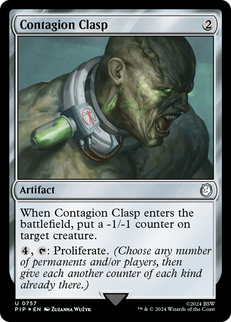 Contagion Clasp (Surge Foil) [Fallout] | Spectrum Games