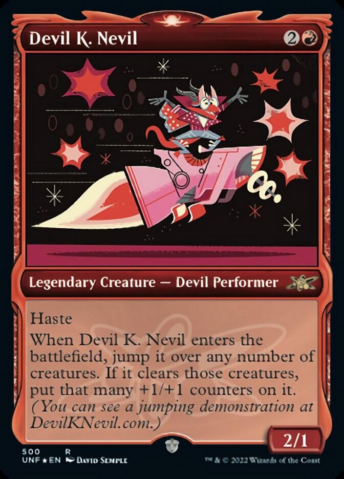 Devil K. Nevil (Showcase) (Galaxy Foil) [Unfinity] | Spectrum Games