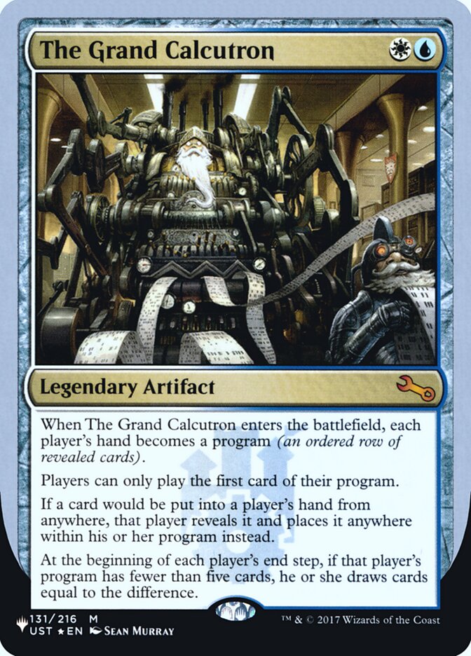 The Grand Calcutron (Unfinity Foil Edition) [The List] | Spectrum Games