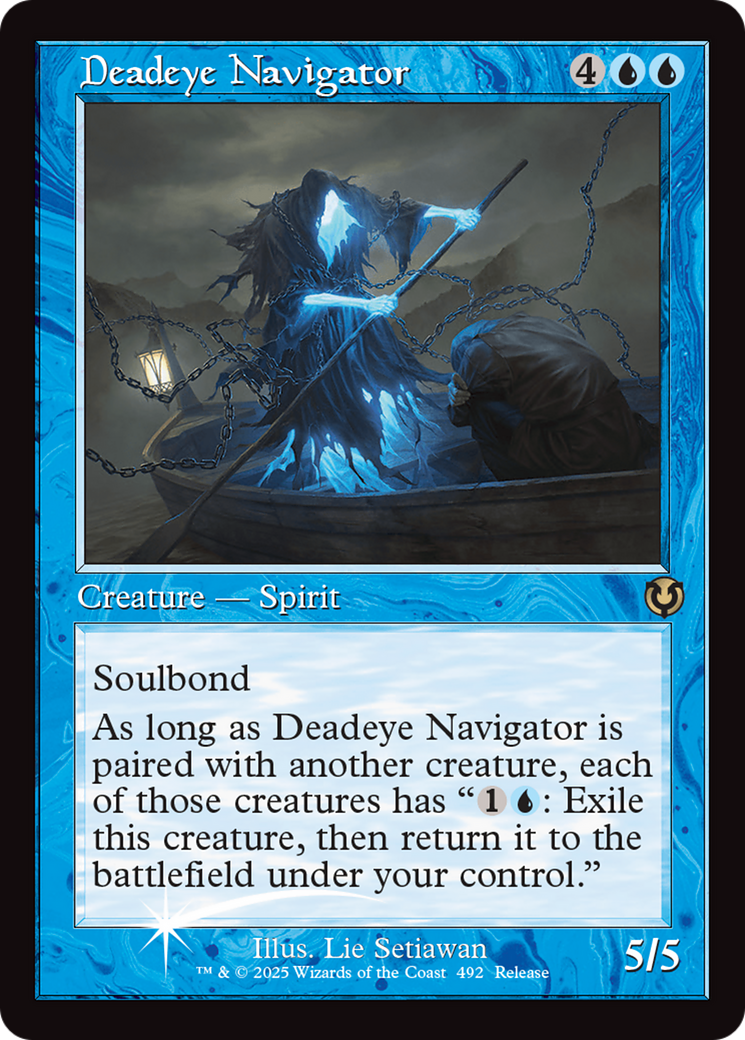 Deadeye Navigator (Retro Frame) [Innistrad Remastered Promos] | Spectrum Games