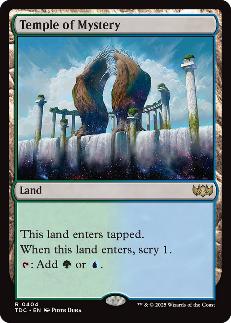 Temple of Mystery [Tarkir: Dragonstorm Commander] | Spectrum Games