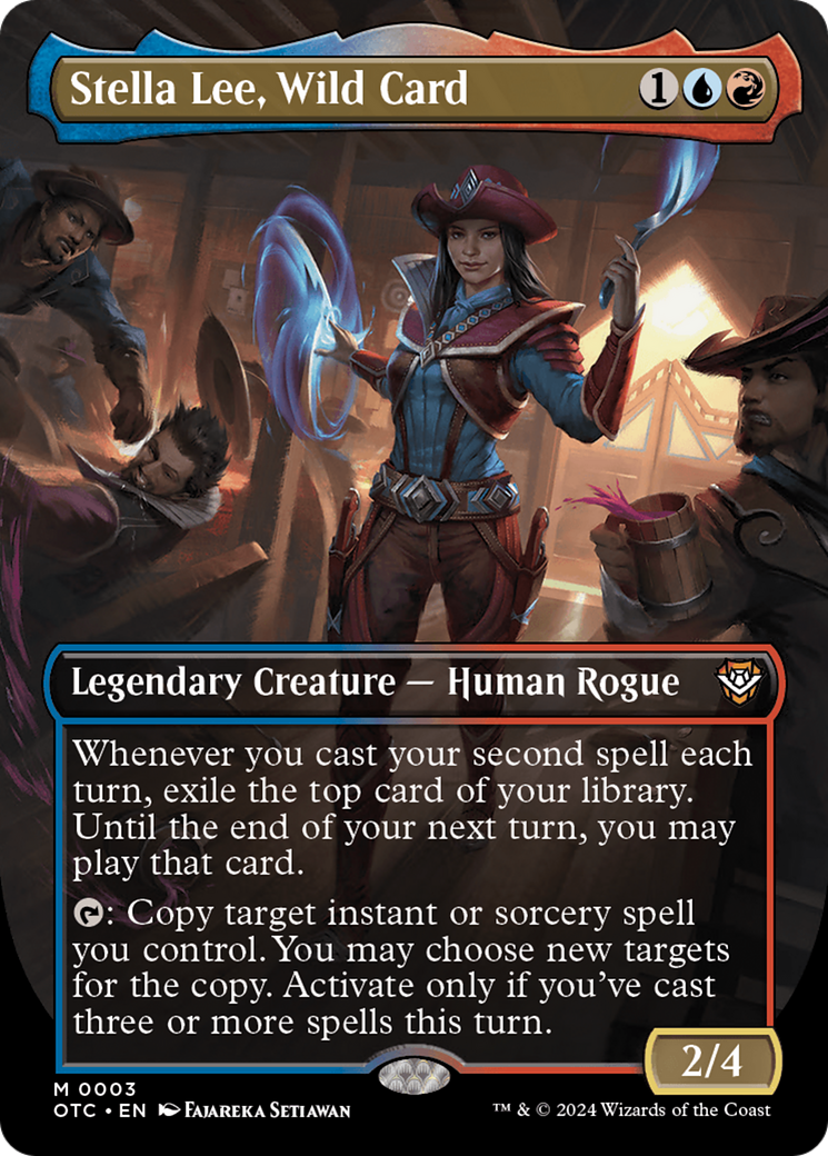 Stella Lee, Wild Card (Borderless) [Outlaws of Thunder Junction Commander] | Spectrum Games