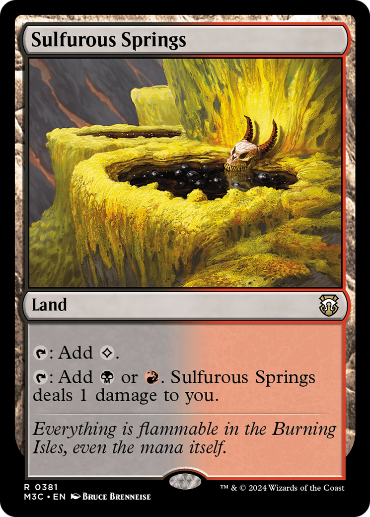 Sulfurous Springs (Ripple Foil) [Modern Horizons 3 Commander] | Spectrum Games