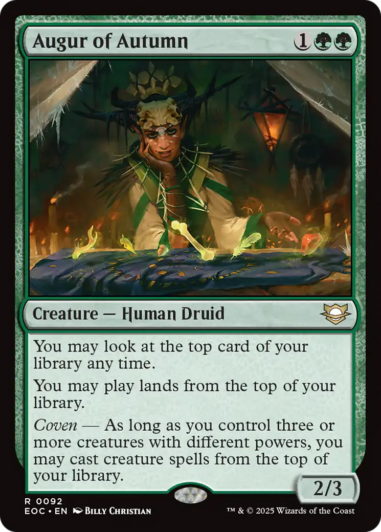 Augur of Autumn [Edge of Eternities Commander] | Spectrum Games