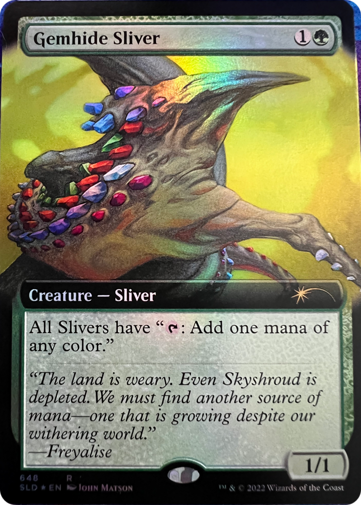 Gemhide Sliver (Extended Art) [Secret Lair Drop Series] | Spectrum Games