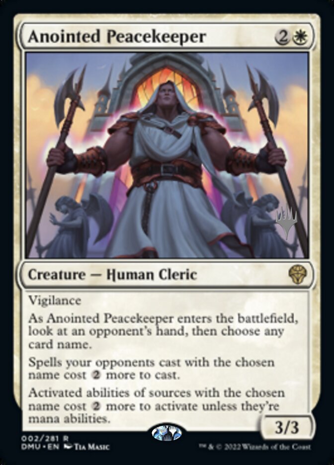 Anointed Peacekeeper (Promo Pack) [Dominaria United Promos] | Spectrum Games