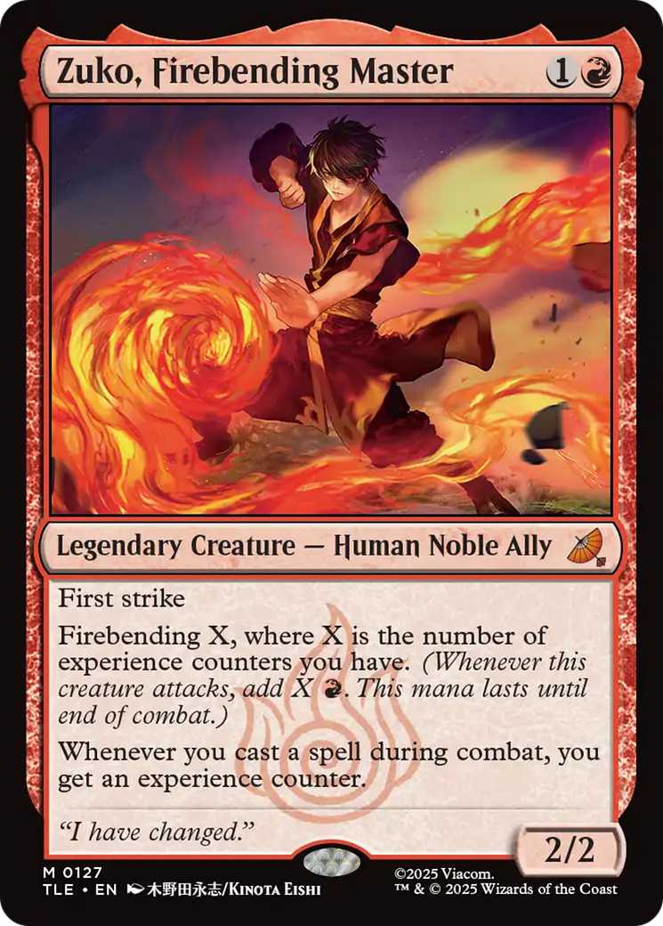Zuko, Firebending Master [Avatar: The Last Airbender: Eternal-Legal] | Spectrum Games