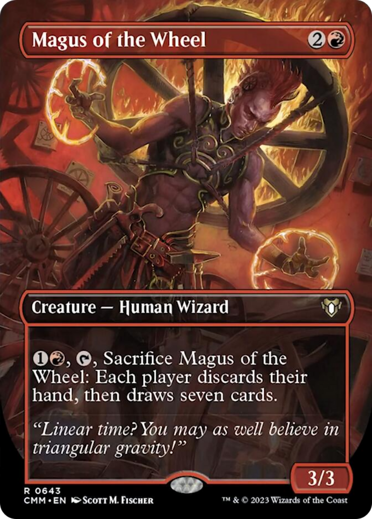 Magus of the Wheel (Borderless Alternate Art) [Commander Masters] | Spectrum Games