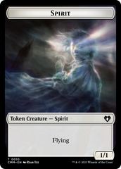 Spirit (0010) // Elemental (0037) Double-Sided Token [Commander Masters Tokens] | Spectrum Games