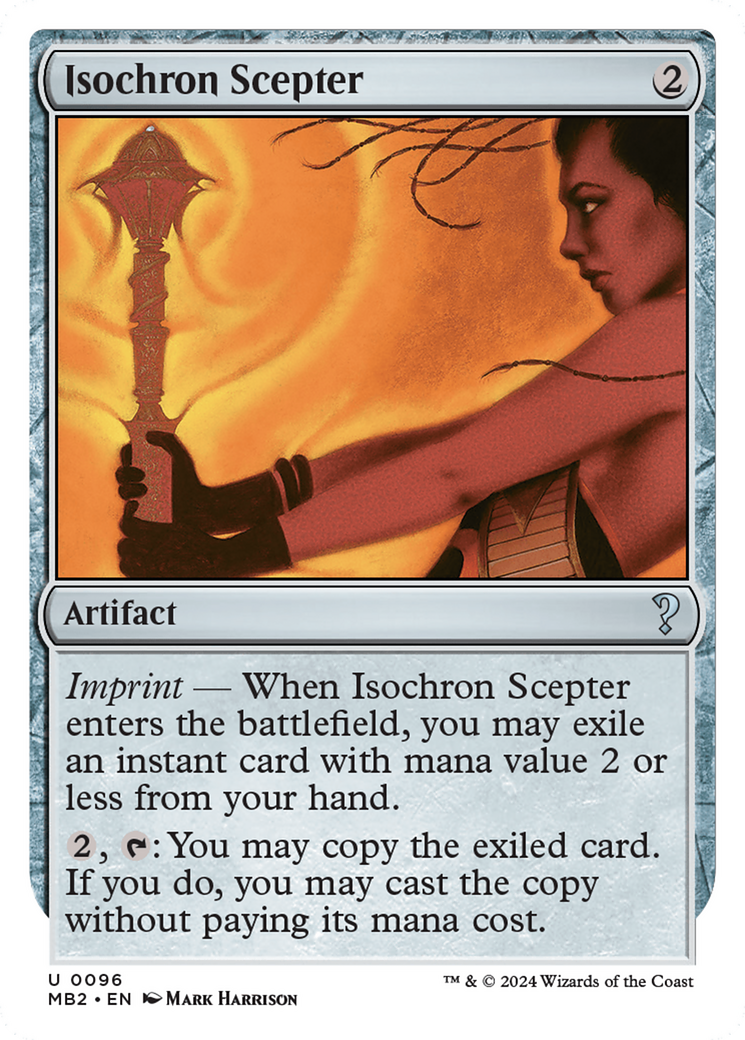 Isochron Scepter (White Border) [Mystery Booster 2] | Spectrum Games