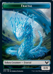 Elemental // Fractal Double-Sided Token [Strixhaven: School of Mages Tokens] | Spectrum Games