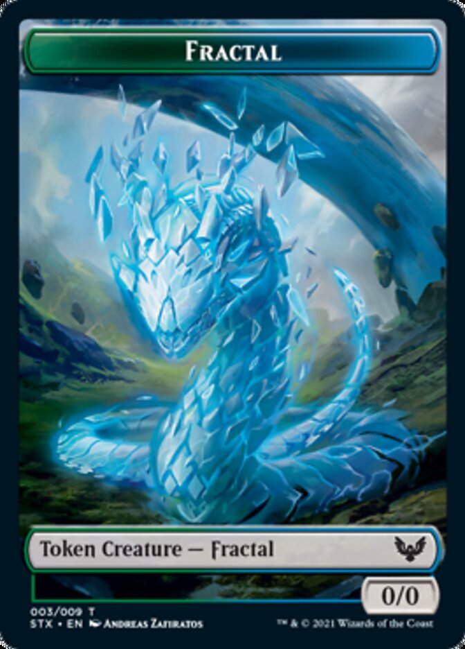 Fractal Token [Strixhaven: School of Mages Tokens] | Spectrum Games