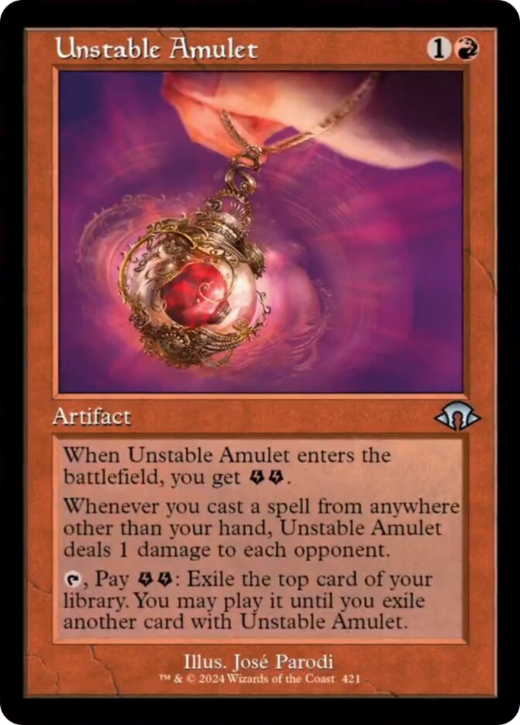 Unstable Amulet (Retro) [Modern Horizons 3] | Spectrum Games