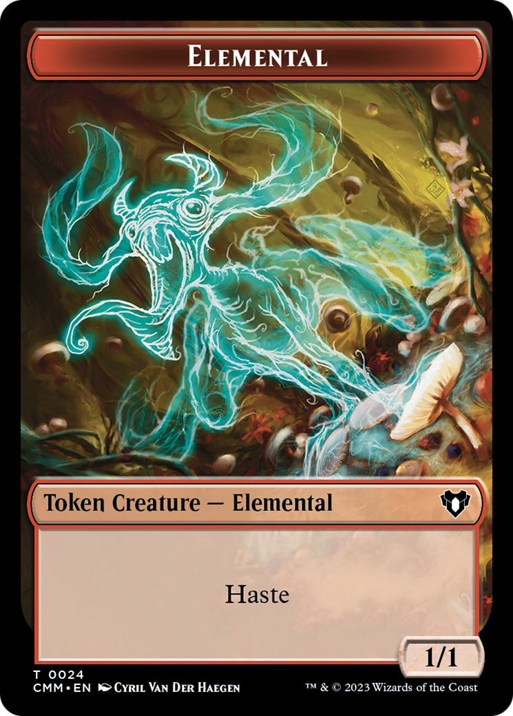 Elemental Token (24) [Commander Masters Tokens] | Spectrum Games