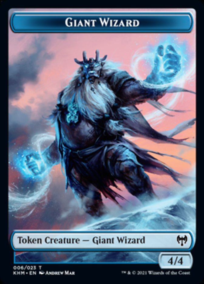 Giant Wizard Token [Kaldheim Tokens] | Spectrum Games