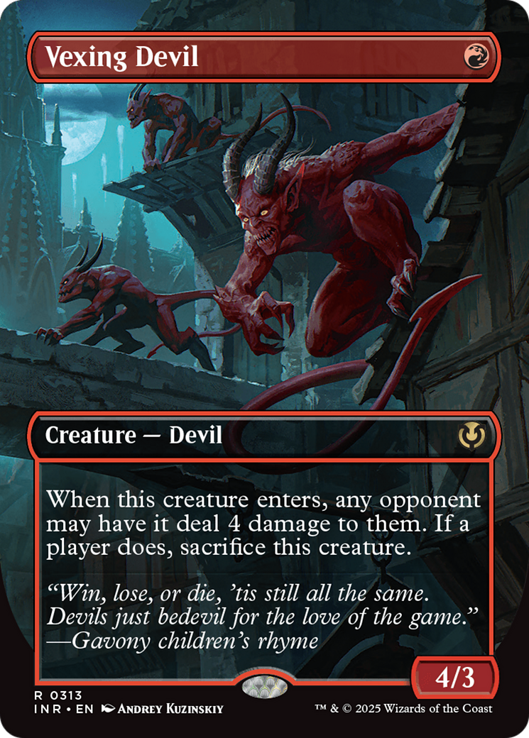 Vexing Devil (Borderless) [Innistrad Remastered] | Spectrum Games