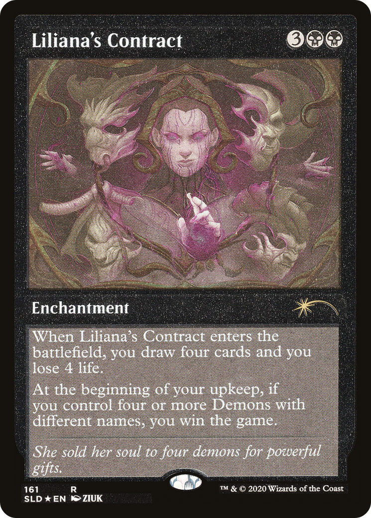 Liliana's Contract (Foil Etched) [Secret Lair Drop Series] | Spectrum Games