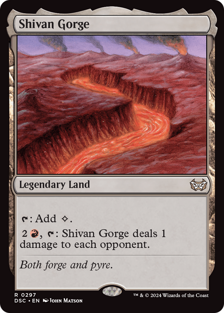 Shivan Gorge [Duskmourn: House of Horror Commander] | Spectrum Games