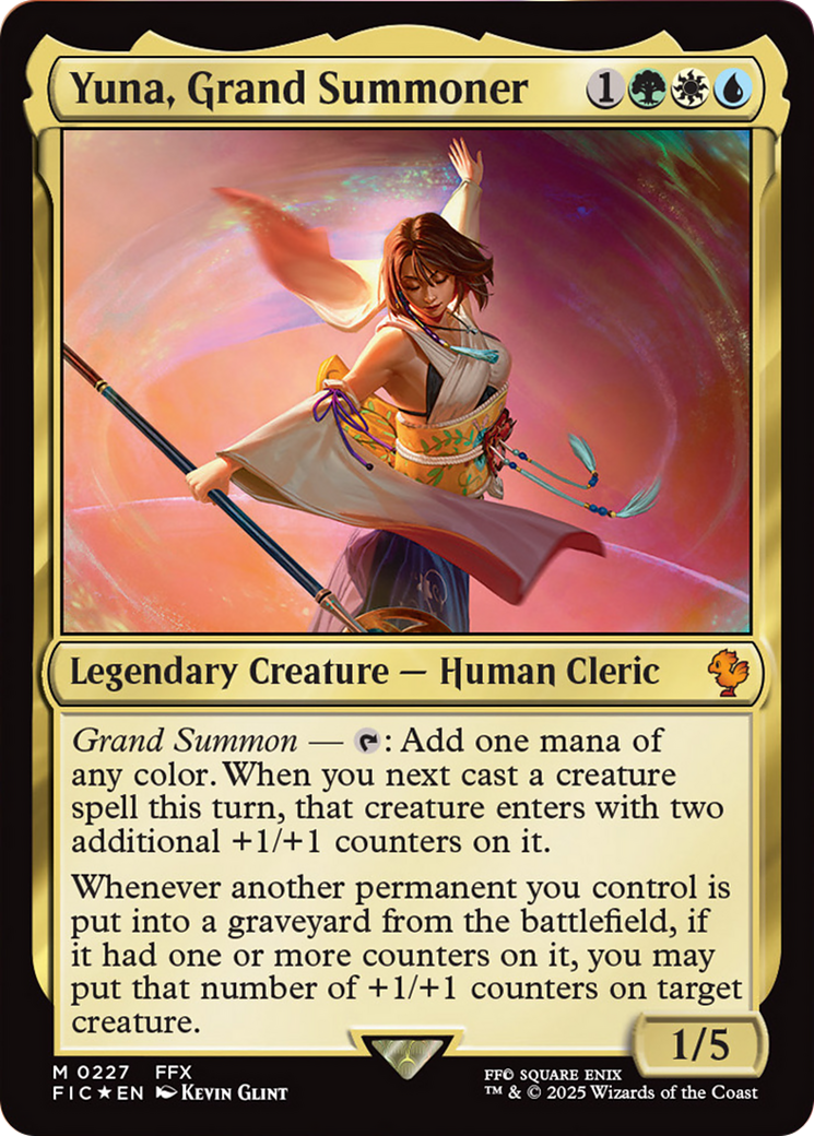 Yuna, Grand Summoner (Surge Foil) [FINAL FANTASY Commander] | Spectrum Games