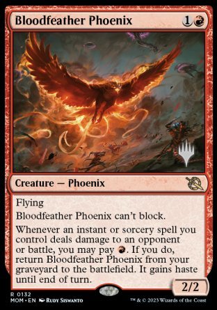 Bloodfeather Phoenix (Promo Pack) [March of the Machine Promos] | Spectrum Games