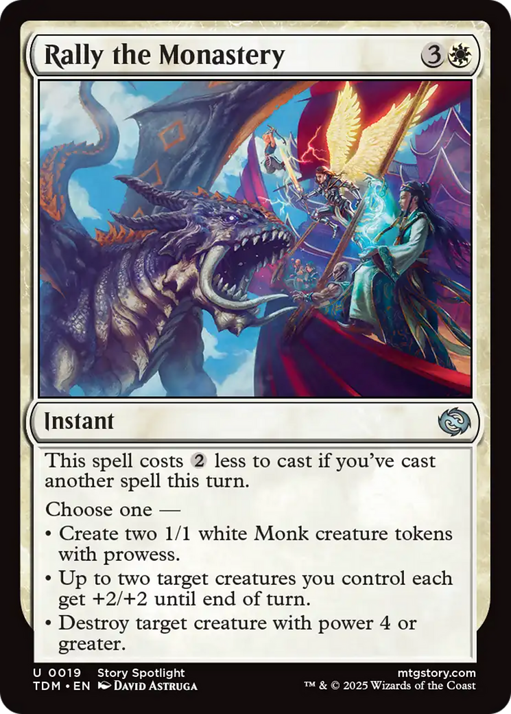 Rally the Monastery [Tarkir: Dragonstorm] | Spectrum Games