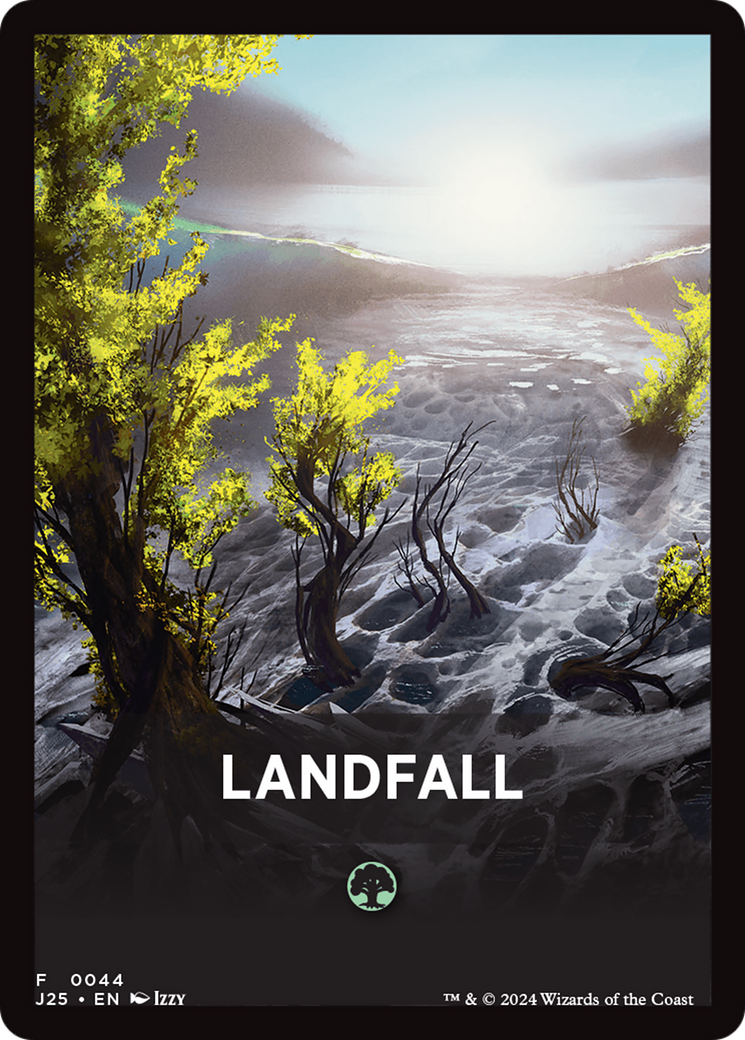 Landfall Theme Card [Foundations Jumpstart Front Cards] | Spectrum Games