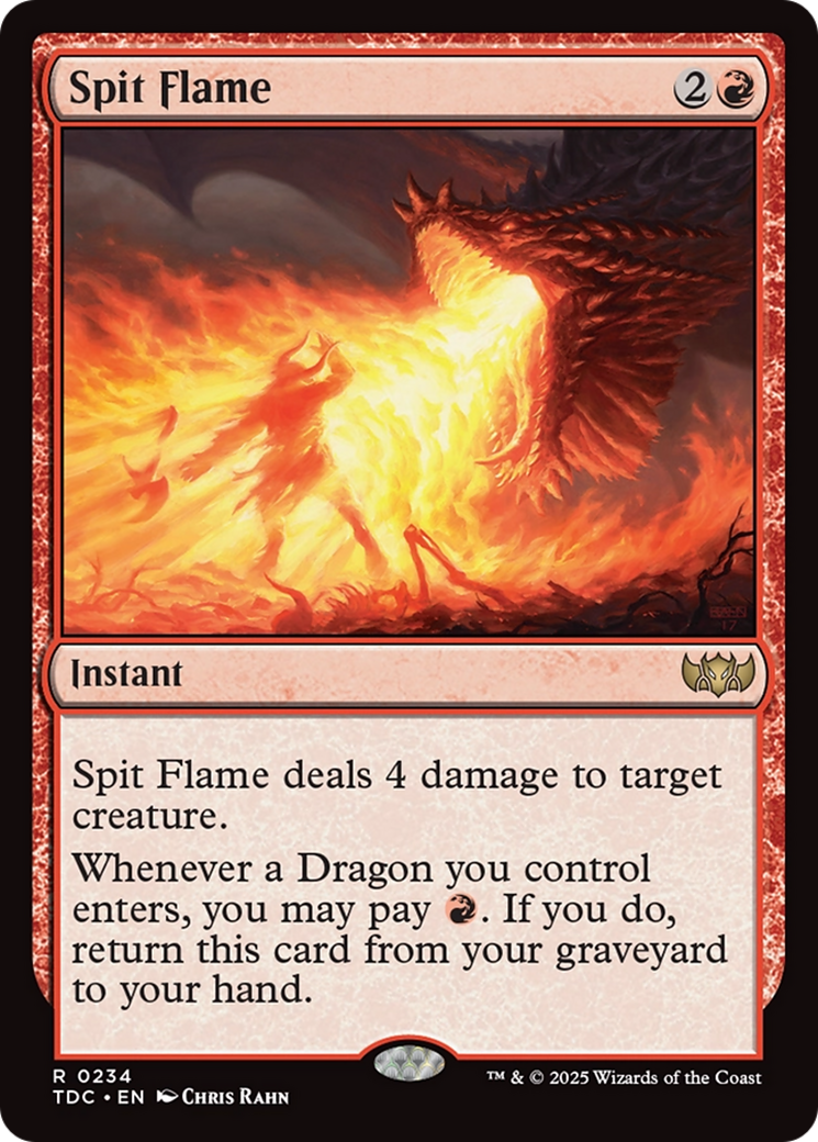 Spit Flame [Tarkir: Dragonstorm Commander] | Spectrum Games