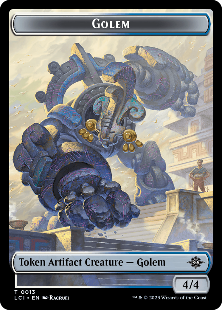 Golem Token [The Lost Caverns of Ixalan Tokens] | Spectrum Games