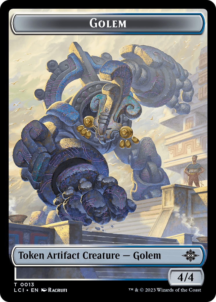 Map // Golem Double-Sided Token [The Lost Caverns of Ixalan Tokens] | Spectrum Games