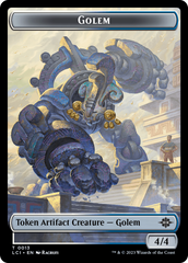 Gnome // Golem Double-Sided Token [The Lost Caverns of Ixalan Tokens] | Spectrum Games
