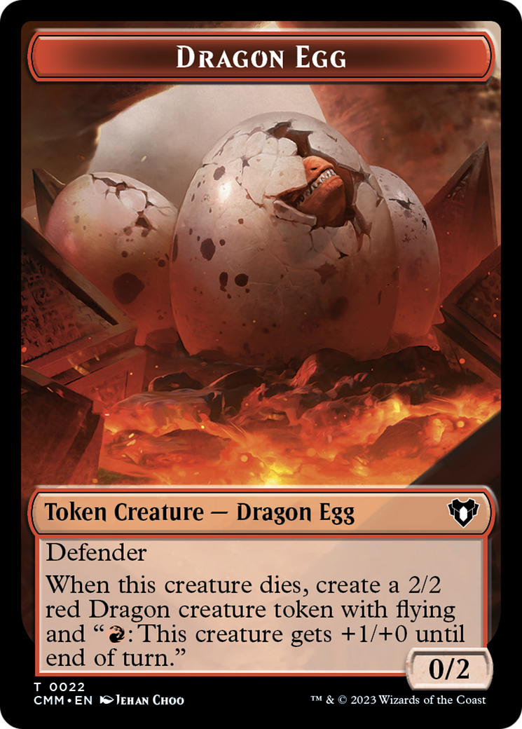 Dragon Egg Token [Commander Masters Tokens] | Spectrum Games