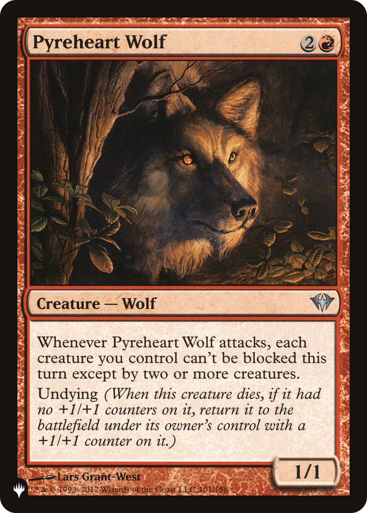 Pyreheart Wolf [The List Reprints] | Spectrum Games