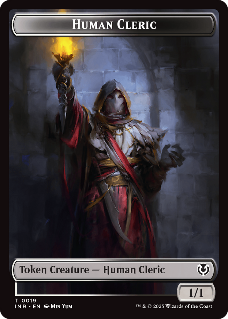 Demon // Human Cleric Double-Sided Token [Innistrad Remastered Tokens] | Spectrum Games