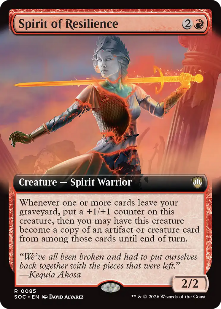 Spirit of Resilience (Extended Art) [Secrets of Strixhaven Commander] | Spectrum Games