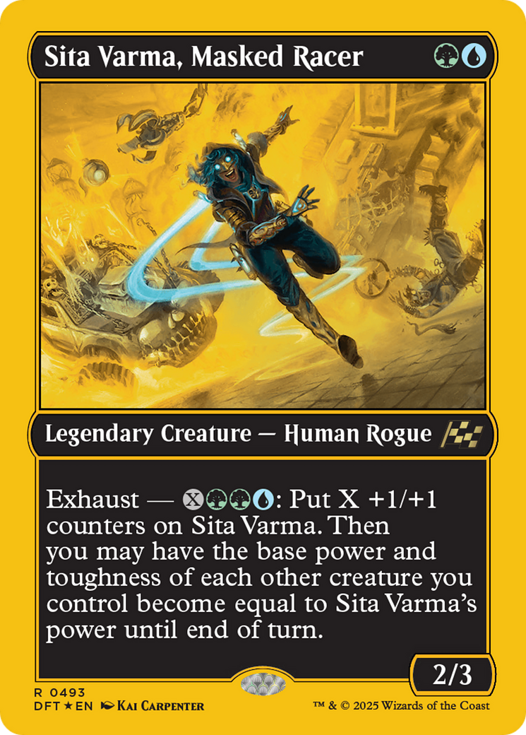 Sita Varma, Masked Racer (First-Place Foil) [Aetherdrift] | Spectrum Games