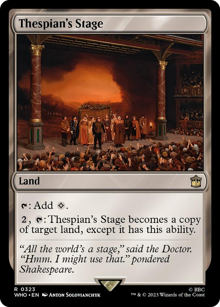 Thespian's Stage [Doctor Who] | Spectrum Games