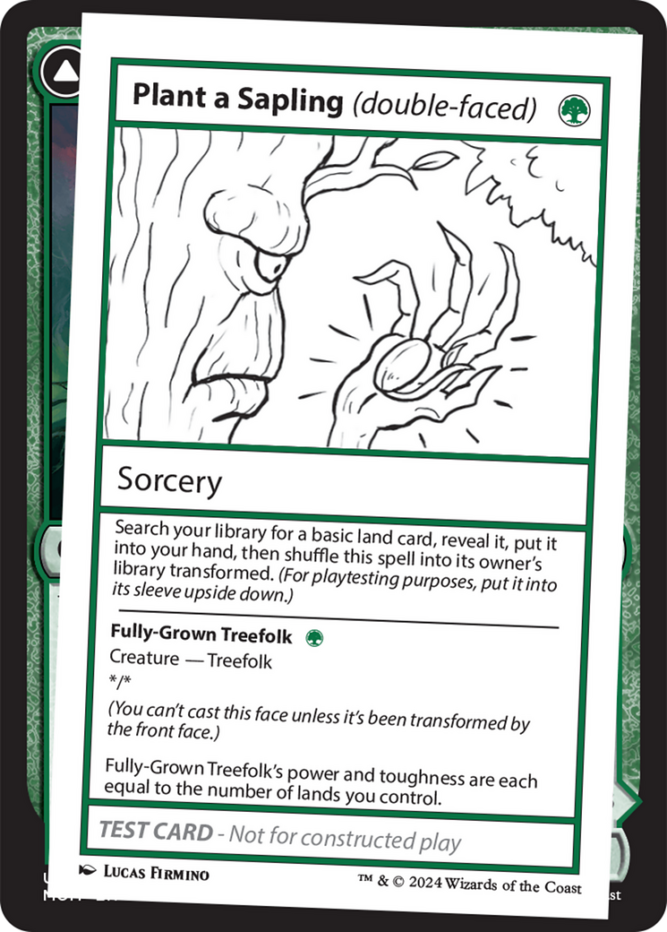 Plant a Sapling (double-faced) [Mystery Booster 2 Playtest Cards] | Spectrum Games