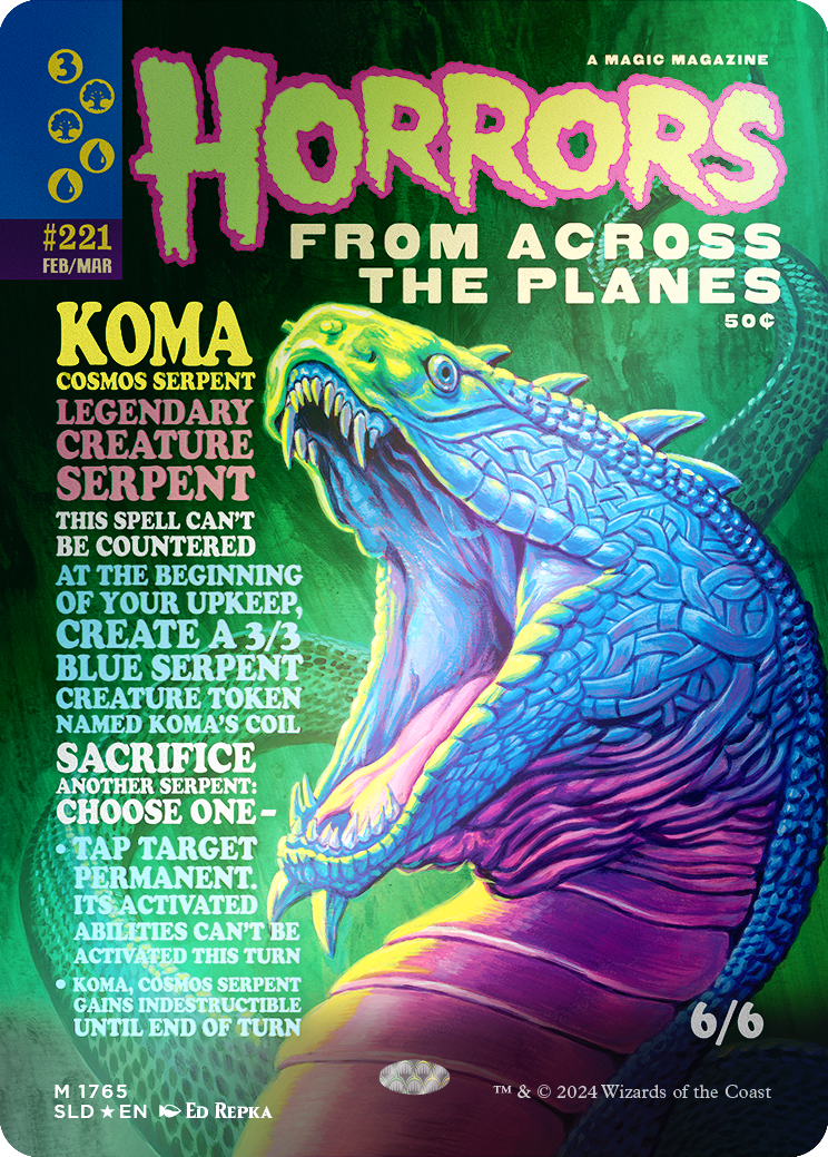 Koma, Cosmos Serpent (Rainbow Foil) [Secret Lair Drop Series] | Spectrum Games