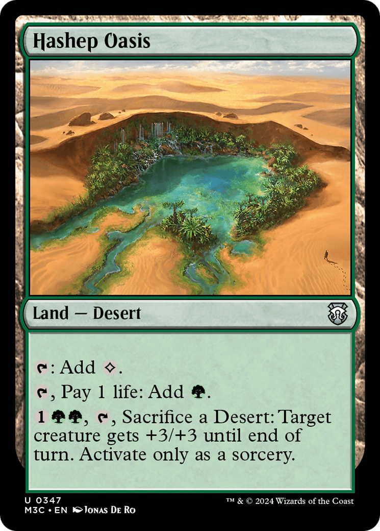 Hashep Oasis (Ripple Foil) [Modern Horizons 3 Commander] | Spectrum Games