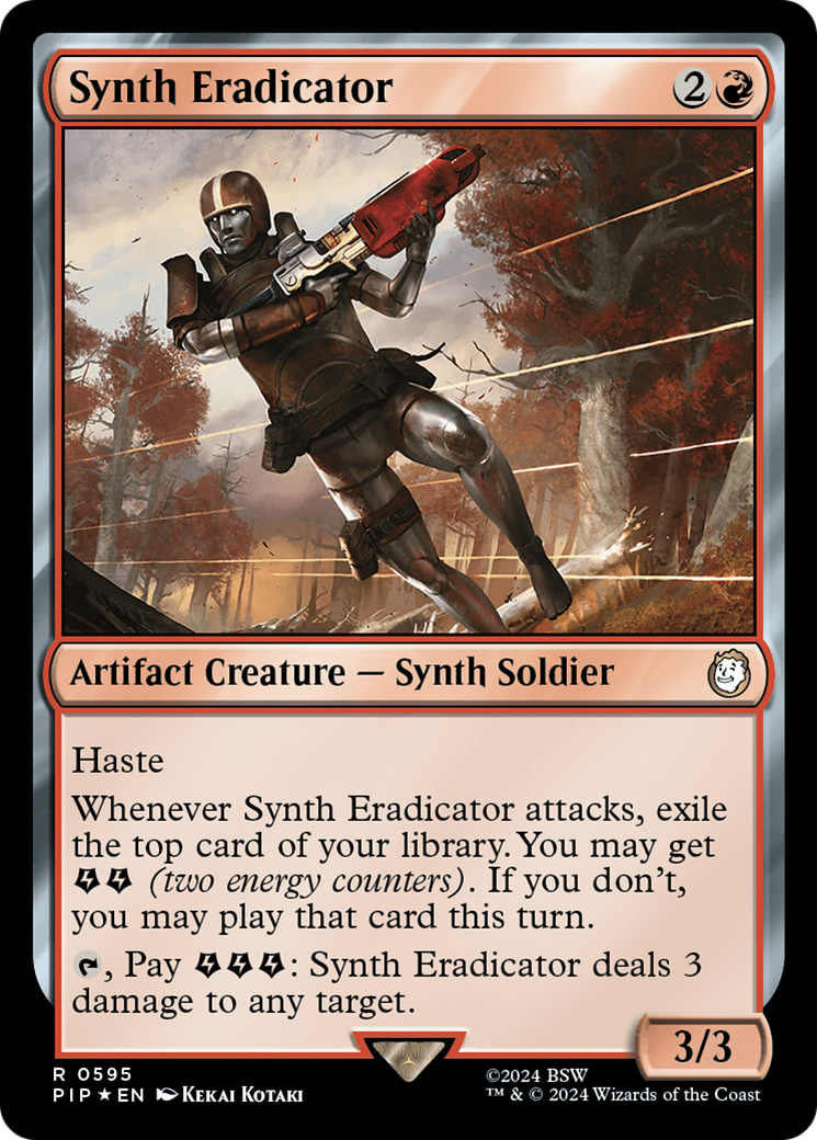 Synth Eradicator (Surge Foil) [Fallout] | Spectrum Games